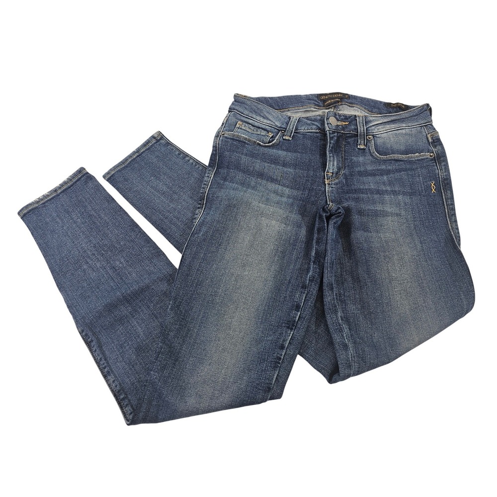 Genetic Denim Shya Cigarette‎ Jeans Womens 25 Blue Solid Skinny Stretch Polish